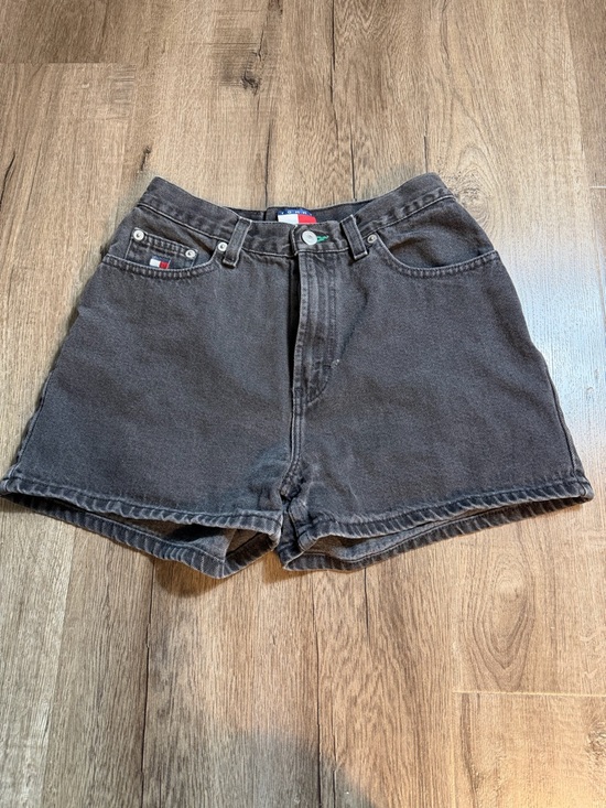 Tommy Hilfiger Pants - Tommy Hilfiger Vintage Black High-Waist Denim Shorts